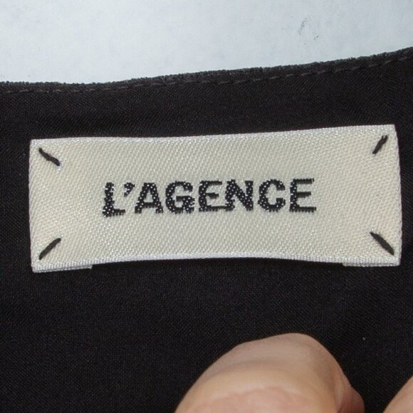 L'Agence Black Velvet Halter Jumpsuit Size 2 - Picture 5 of 8